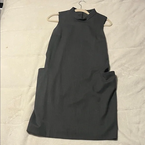 Theory Charcoal Color Dress - Picture 1 of 8